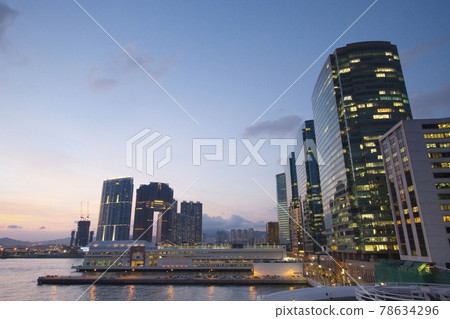 hotels, shopping mall and modern residential buildings in Hong Kong 23 June 2006 78634296