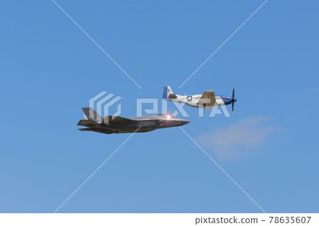US Air Force F-35A & P-51D formation flight 78635607