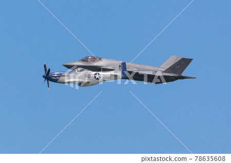 US Air Force F-35A & P-51D formation flight US Air Force F-35A & P-51D formation flight 78635608