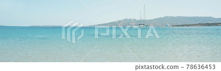 Mediterranean sea in Sardinia, Italy, web banner Mediterranean sea in Sardinia, Italy, web banner 78636453