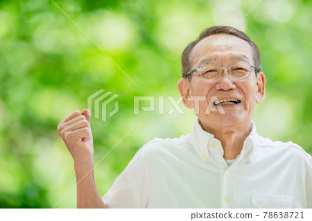 高級男性新鮮綠色肖像刷新 78638721
