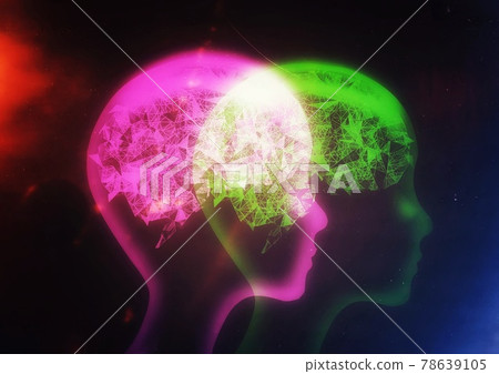 Illustration of abstract artificial intelligence with the concept of science technology 78639105