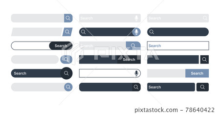 Search bar. Internet browser items ui design templates domain find boxes in modern clean style color search bar garish vector pictures Search bar. Internet browser items ui design templates domain find boxes in modern clean style color search bar garish vector pictures 78640422