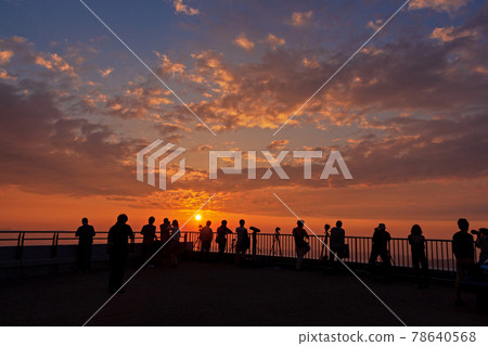 Sunset seen from the summit of Mt. Sarakura 78640568