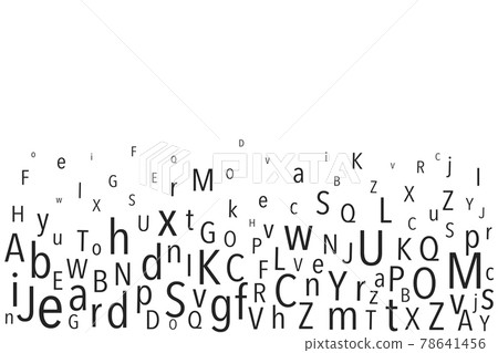 english English lowercase uppercase alphabet languag AI vector material illustration 78641456