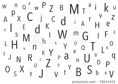 英文英文小寫大寫字母語言AI矢量素材插圖 英文英文小寫大寫字母語言AI矢量素材插圖 78641458