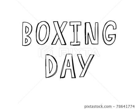 Boxing Day Sale hand drawn lettering vector illustration. Boxing Day Sale hand drawn lettering vector illustration. 78641774