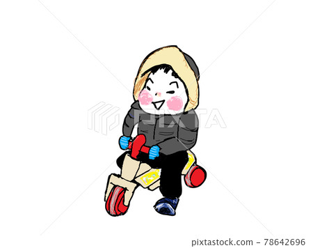 2-year-old child tricycle motorcycle 78642696