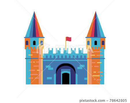 Topkapi Palace Istanbul Landmark in Flat Design 78642805