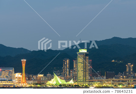兵庫縣神戶的夜景 兵庫縣神戶的夜景 78643231
