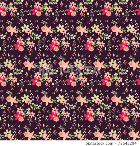 Seamless Floral Pattern in vector Seamless Floral Pattern in vector 78643294