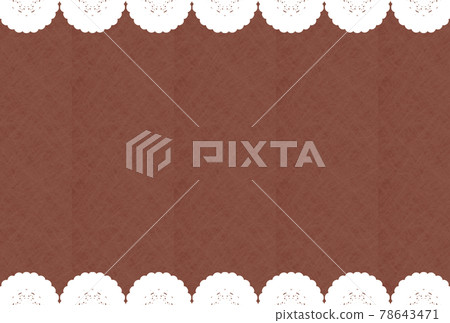 Lace frame and chocolate-like background Lace frame and chocolate-like background 78643471