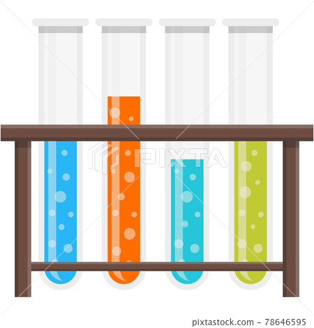 Test tube holder glass stand row vector icon isolated on white Test tube holder glass stand row vector icon isolated on white 78646595