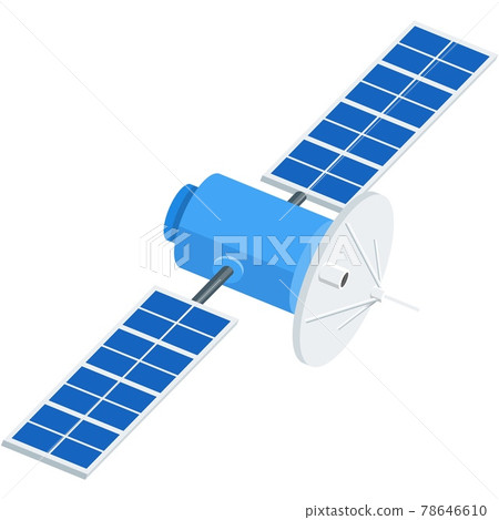 Vector satellite icon space communication flat station Vector satellite icon space communication flat station 78646610