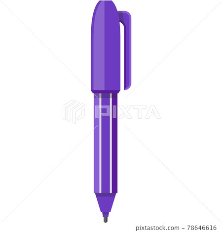 Pen vector isolated ink marker illustration on white 78646616
