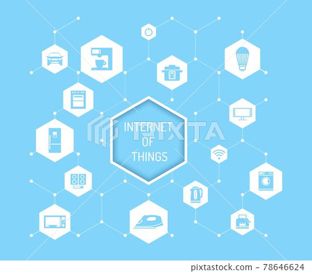 Internet of Things vector concept illustration in flat design Internet of Things vector concept illustration in flat design 78646624