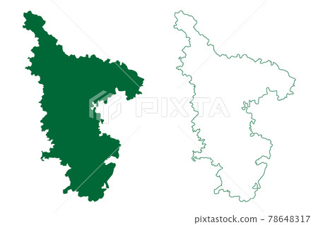 Kolhapur district (Maharashtra State, Pune Division, Republic of India) map vector illustration, scribble sketch Kolhapur map Kolhapur district (Maharashtra State, Pune Division, Republic of India) map vector illustration, scribble sketch Kolhapur map 78648317