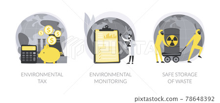 Fighting environmental problems vector concept metaphors 78648392