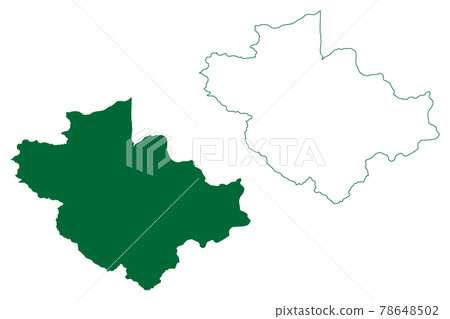 Wayanad district (Kerala State, Republic of India) map vector illustration, scribble sketch Wayanad map 78648502