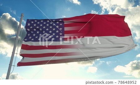 Flag of USA and North Carolina state. USA and North Carolina Mixed Flag waving in wind. 3d rendering Flag of USA and North Carolina state. USA and North Carolina Mixed Flag waving in wind. 3d rendering 78648952
