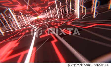 VJ Cyber Tunnel Red [There is another Ver] 78650511