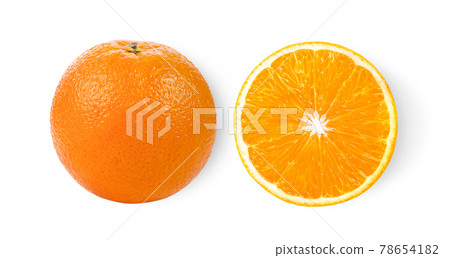 Ripe of orange citrus fruit isolated on white background Ripe of orange citrus fruit isolated on white background 78654182