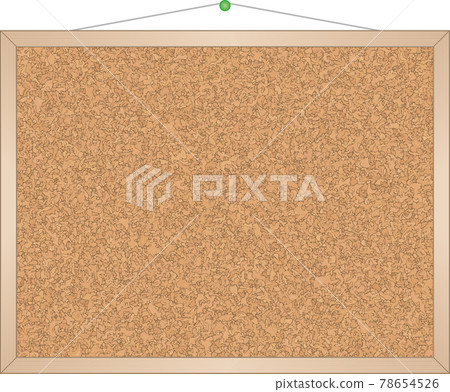 Vector data for wall-mounted corkboard. texture. Background material 78654526