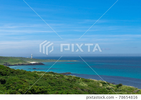 Kita Nagato Coast National Park Tsunoshima Lighthouse Shimonoseki City, Yamaguchi Prefecture 78654816
