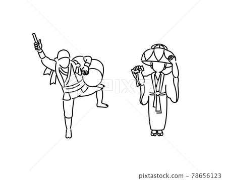 Okinawan figures, men and women, Acer Ryusou icon 78656123