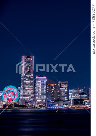 Gorgeous night view of Minatomirai, Yokohama City, Kanagawa Prefecture 78656277