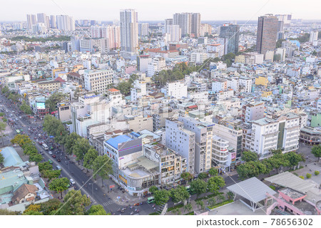 Landscape photo: Ho Chi Minh city panoramic view from above. 78656302