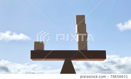 Weighing wooden cube_1 to 4 78656631