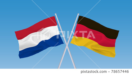 German and Dutch flags 78657446
