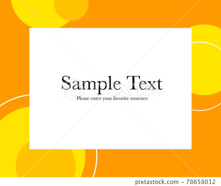 Orange image modern frame Orange image modern frame 78658012