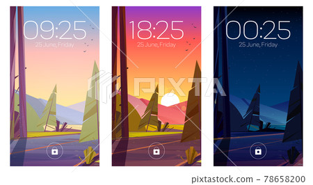 Mobile phone screensaver with forest and road Mobile phone screensaver with forest and road 78658200