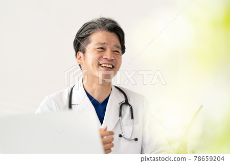 醫生中間人白大褂磨砂體檢 78659204