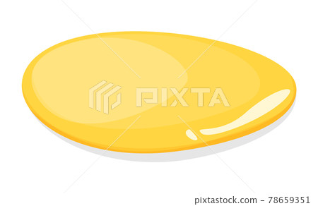Yellow puddle vector isolated. Oil, honey, urine Yellow puddle vector isolated. Oil, honey, urine 78659351