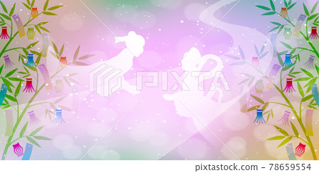 Tanabata Tanabata decoration Milky Way background Tanabata Tanabata decoration Milky Way background 78659554