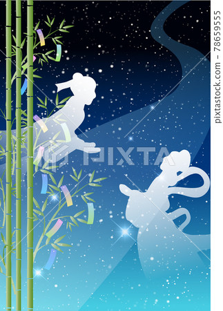 七夕七夕裝飾銀河背景 七夕七夕裝飾銀河背景 78659555