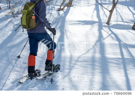 雪道徒步加賀大山的形象 78660096