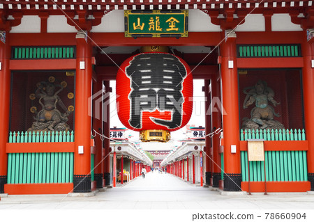 Asakusa Kaminarimon under the Tokyo emergency declaration Asakusa Kaminarimon under the Tokyo emergency declaration 78660904