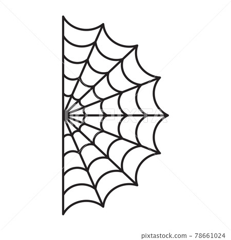 Half Spider web. Halloween cut file 78661024