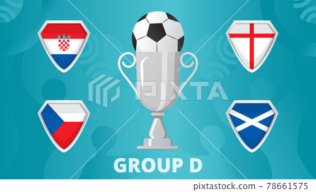 Group D of European football 2020 tournament final concept vector. Group D of European football 2020 tournament final concept vector. 78661575