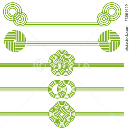 抹茶水引廣告插畫 插圖素材 圖庫