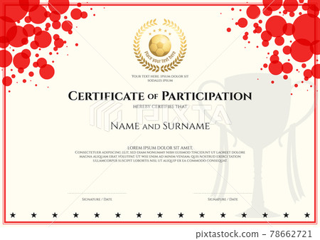 Sport certificate template 78662721