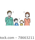 家人抬頭思考 78663211