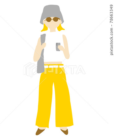 戴帽子的婦女的例證 戴帽子的婦女的例證 78663349