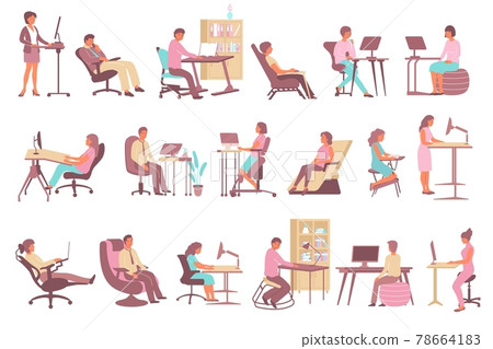 Ergonomic Office Set 78664183