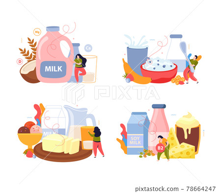 Milk Usage 2x2 Design Concept 78664247