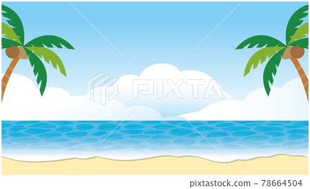 Tropical sea beach background Tropical sea beach background 78664504